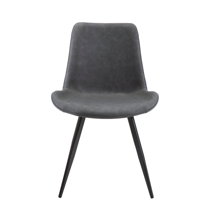 Brixley Side Chair With Black Metal Legs By Homelegence | Mobilia Cleopatra 3 Side Chair with Black Metal Legs