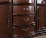 Nouvelle Hutch & Buffet Brown Cherry Traditional by Furniture of America 9