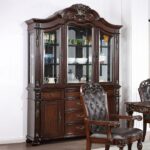 Nouvelle Hutch & Buffet Brown Cherry Traditional by Furniture of America 7