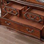 Normandy Hutch & Buffet Traditional Brown Cherry by Furniture of America 13