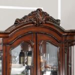 Normandy Hutch & Buffet Traditional Brown Cherry by Furniture of America 15