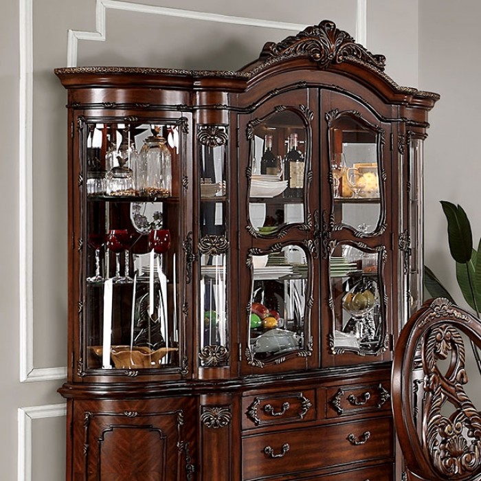 Normandy Hutch & Buffet Traditional Brown Cherry By Furniture Of America Dining Room Furniture Mobilia Cleopatra 3 Normandy Hutch & Buffet Traditional Brown Cherry by Furniture of America 3