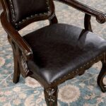 Lombardy Arm Chair (2/Box) Traditional Walnut/Dark Brown by Furniture of America 9