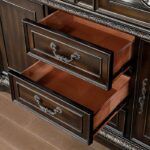 Lombardy Hutch & Buffet Traditional Walnut by Furniture of America 14