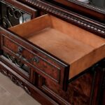 Picardy Hutch & Buffet Traditional Brown Cherry by Furniture of America 11