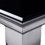 Neuveville Dining Table Glam Black/Chrome by Furniture of America 9