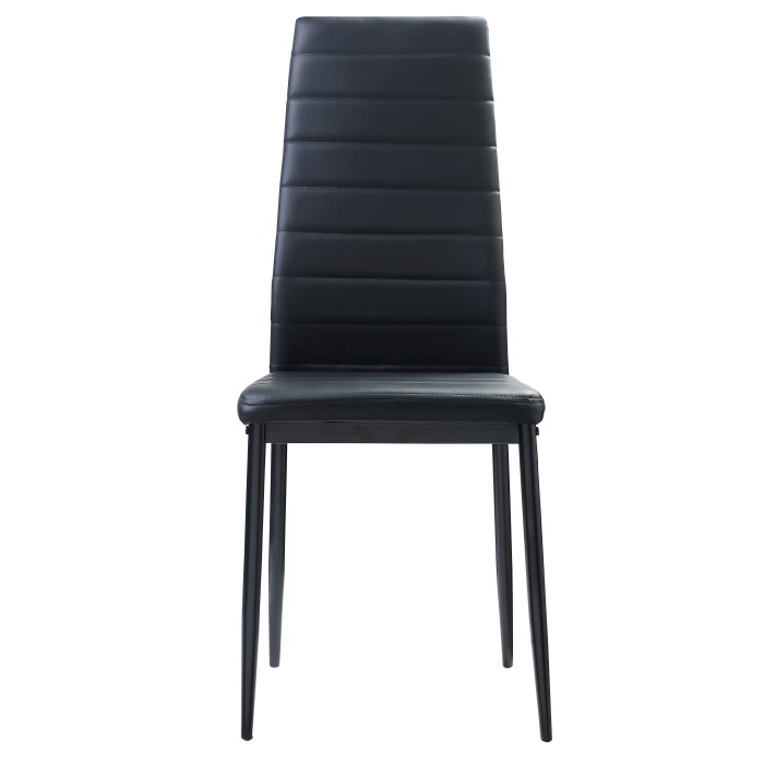 Florian Side Chair In Black Metal Finish By Homelegence | Mobilia Cleopatra 3 Florian Side Chair in Black Metal Finish By Homelegence - Image 1