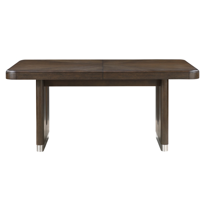 Clara Dining Table In Brown Finish By Homelegence | Mobilia Cleopatra 3 Clara Dining Table in Brown Finish By Homelegence - Image 1