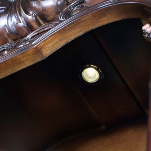 Nouvelle Hutch & Buffet Brown Cherry Traditional by Furniture of America - Image 4