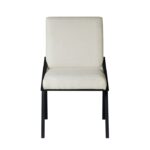Rochelle Cream Textured Fabric Side Dining Chair By Homelegence