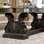 Lombardy Dining Table Traditional Walnut by Furniture of America - Image 3