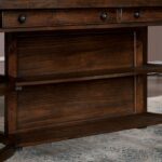 Fredonia Counter Ht. Table Transitional Rustic Oak by Furniture of America - Image 4
