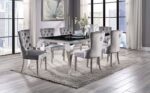 Neuveville Dining Table Glam Black/Chrome by Furniture of America - Image 4