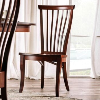 Gresham Side Chair Transitional Dark Cherry by Furniture of America