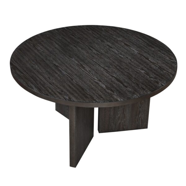 Marais Mid Century Modern Round Dining Room Table By Homelegance - Image 2