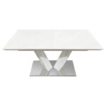 Yannis Contemporary White Dining Room Table By Homelegance - Image 2