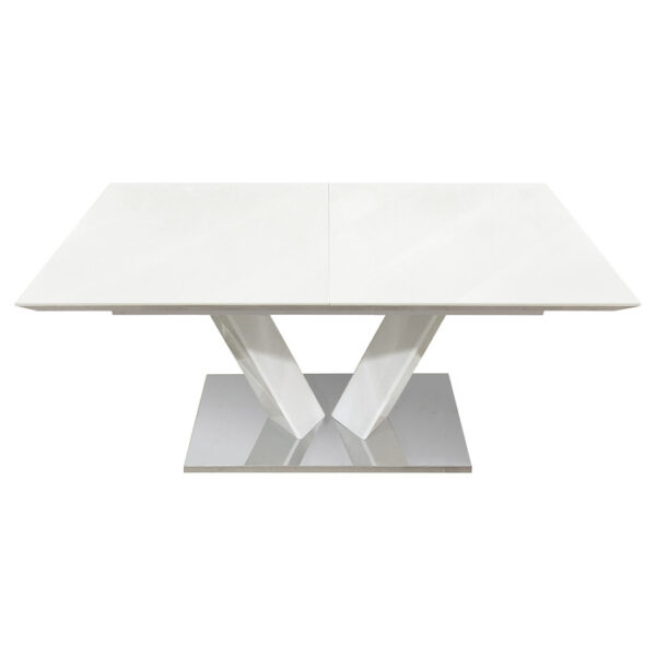 Yannis Contemporary White Dining Room Table By Homelegance - Image 2