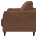 Selma Rust Woven Fabric Loveseat by Coaster Furniture - Image 3