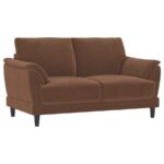 Selma Rust Woven Fabric Loveseat by Coaster Furniture - Image 5