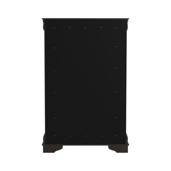 Louis Philippe 5-drawer Chest with Silver Bails Cappuccino 202415 by Coaster Furniture. - Image 4