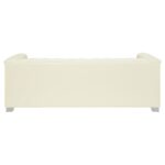 Chaviano Tufted Upholstered Sofa Pearl White 505391 by Coaster Furniture - Image 4