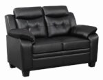 Finley Tufted Upholstered Loveseat Black 506552 by Coaster Furniture