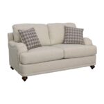 Glenn Cushion Back Loveseat Light Grey 511095 by Coaster Furniture - Image 6