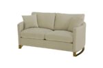 Corliss Upholstered Arched Arms Loveseat Beige 508822 by Coaster Furniture - Image 4