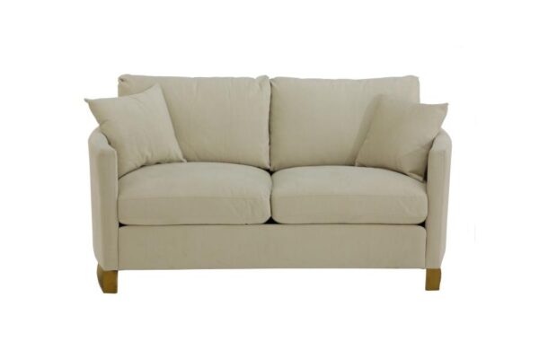 Corliss Upholstered Arched Arms Loveseat Beige 508822 by Coaster Furniture - Image 3