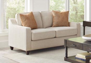 Christine Upholstered Cushion Back Loveseat Beige 552062 by Coaster Furniture