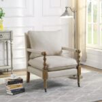 Upholstered Accent Chair with Casters Beige 903058 by Coaster Furniture 7