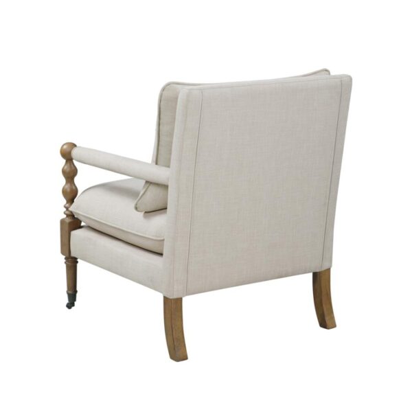 Upholstered Accent Chair with Casters Beige 903058 by Coaster Furniture - Image 4