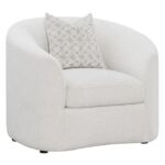 Rainn Upholstered Tight Back Chair Latte 509173 by Coaster Furniture