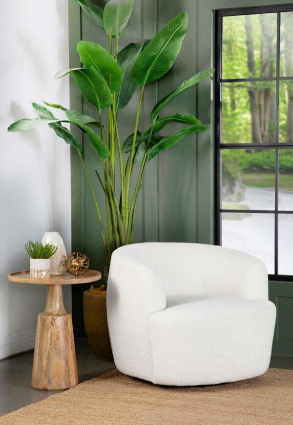 Upholstered Swivel Chair Natural 905726 by Coaster Furniture - Image 13