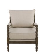 Cushion Back Accent Chair Oatmeal and Natural 905362 by Coaster Furniture - Image 9