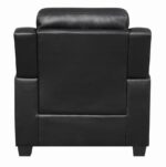 Finley Tufted Upholstered Chair Black 506553 by Coaster Furniture - Image 2