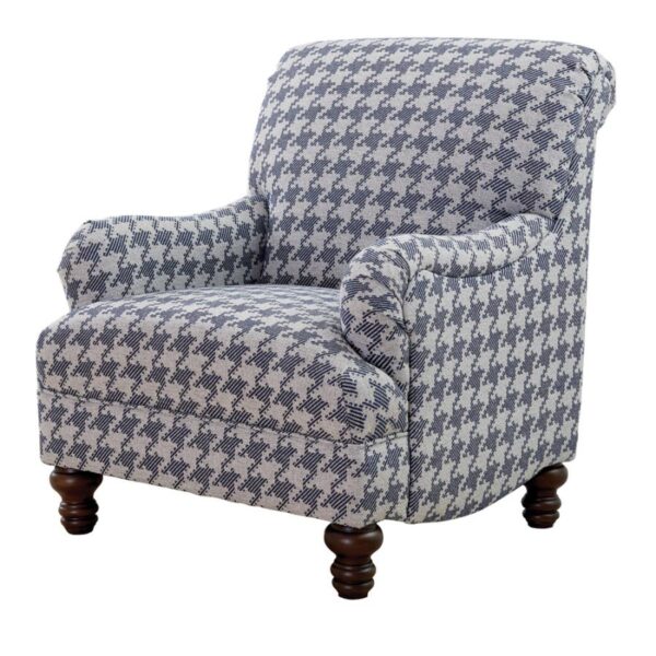 Gwen Recessed Arms Accent Chair Blue 903093 by Coaster Furniture - Image 2