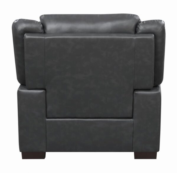 Arabella Pillow Top Upholstered Chair Gray 506593 by Coaster Furniture - Image 3
