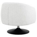 Upholstered Swivel Accent Chair Beige and Matte Black 905739 by Coaster Furniture - Image 8