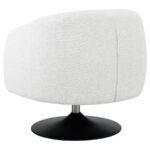 Upholstered Swivel Accent Chair Beige and Matte Black 905739 by Coaster Furniture - Image 9