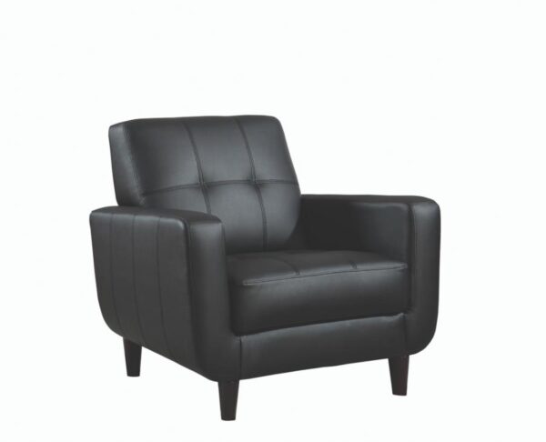 Padded Seat Accent Chair Black 900204 by Coaster Furniture - Image 2