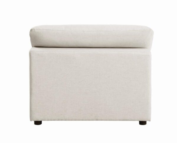 Serene Upholstered Armless Chair Beige 551321 by Coaster Furniture - Image 9
