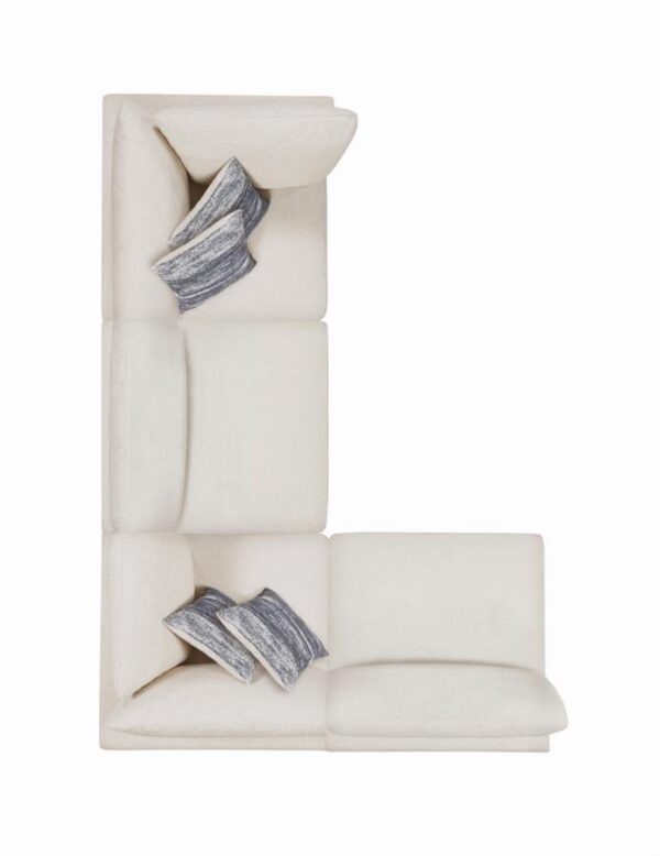 Serene Upholstered Armless Chair Beige 551321 by Coaster Furniture - Image 18