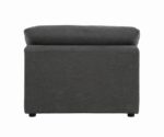 Serene Upholstered Armless Chair Charcoal  551324 by Coaster Furniture - Image 13