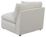 Hobson Cushion Back Armless Chair Off-White 551451 by Coaster Furniture - Image 5