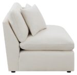 Hobson Cushion Back Armless Chair Off-White 551451 by Coaster Furniture - Image 6