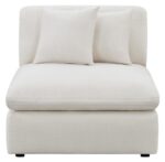 Hobson Cushion Back Armless Chair Off-White 551451 by Coaster Furniture - Image 7