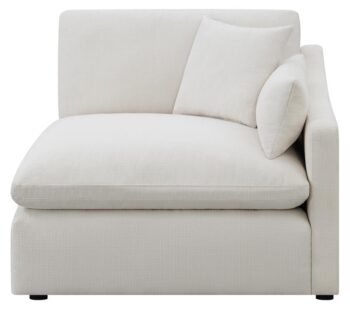 Hobson Sloped Track Arms RAF Chair Off-White 551454RAF by Coaster Furniture