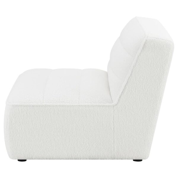 Sunny Upholstered  Armless Chair Natural 551621 by Coaster Furniture - Image 7