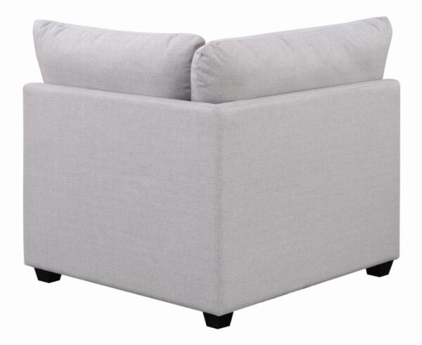 Gray Cambria Upholstered Corner Chair 551512 by Coaster Furniture - Image 6